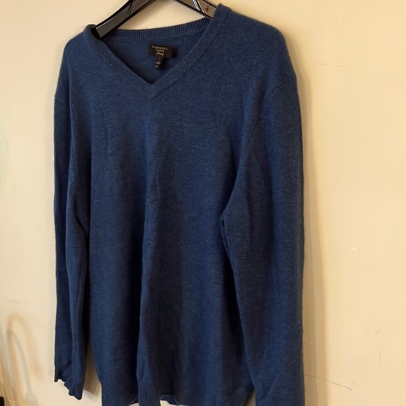 100%Cashmere Club Room Sweater Sz Large Medium Blue soft soft Feel 100% cashmere - Picture 2 of 7